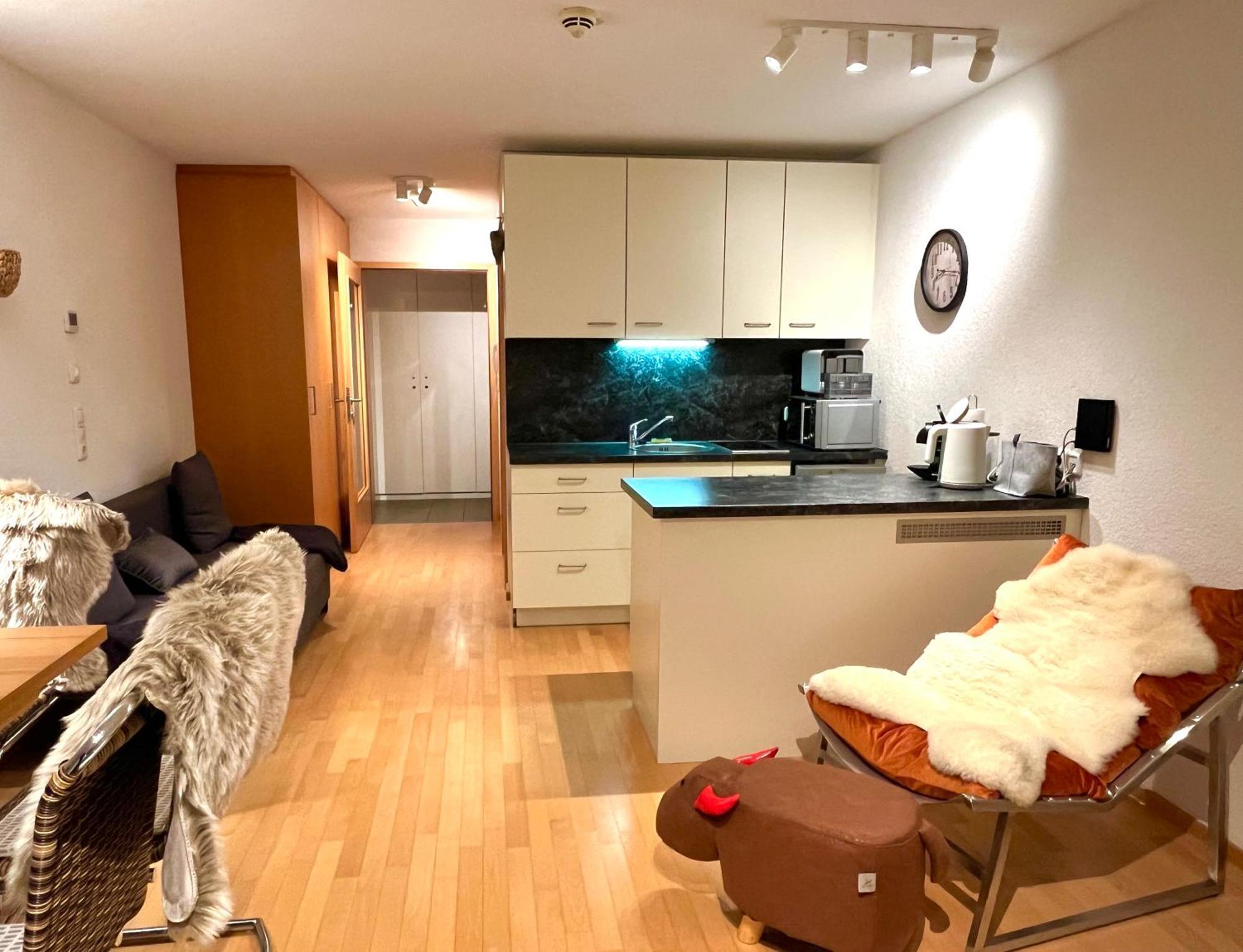 Sonniges Bergblick-Appartement ダーミュルス エクステリア 写真
